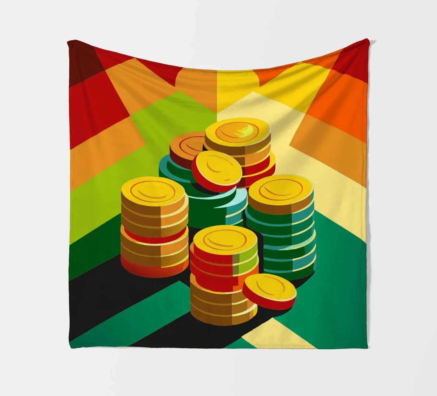 Münzvektor Fleecedecke von zaidza