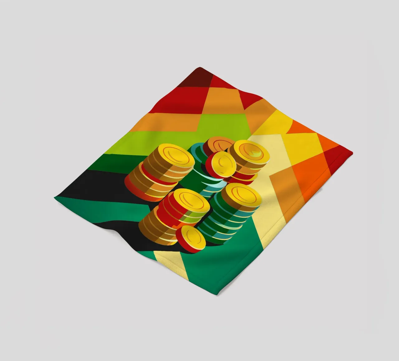 coin vector fleecedeken van zaidza