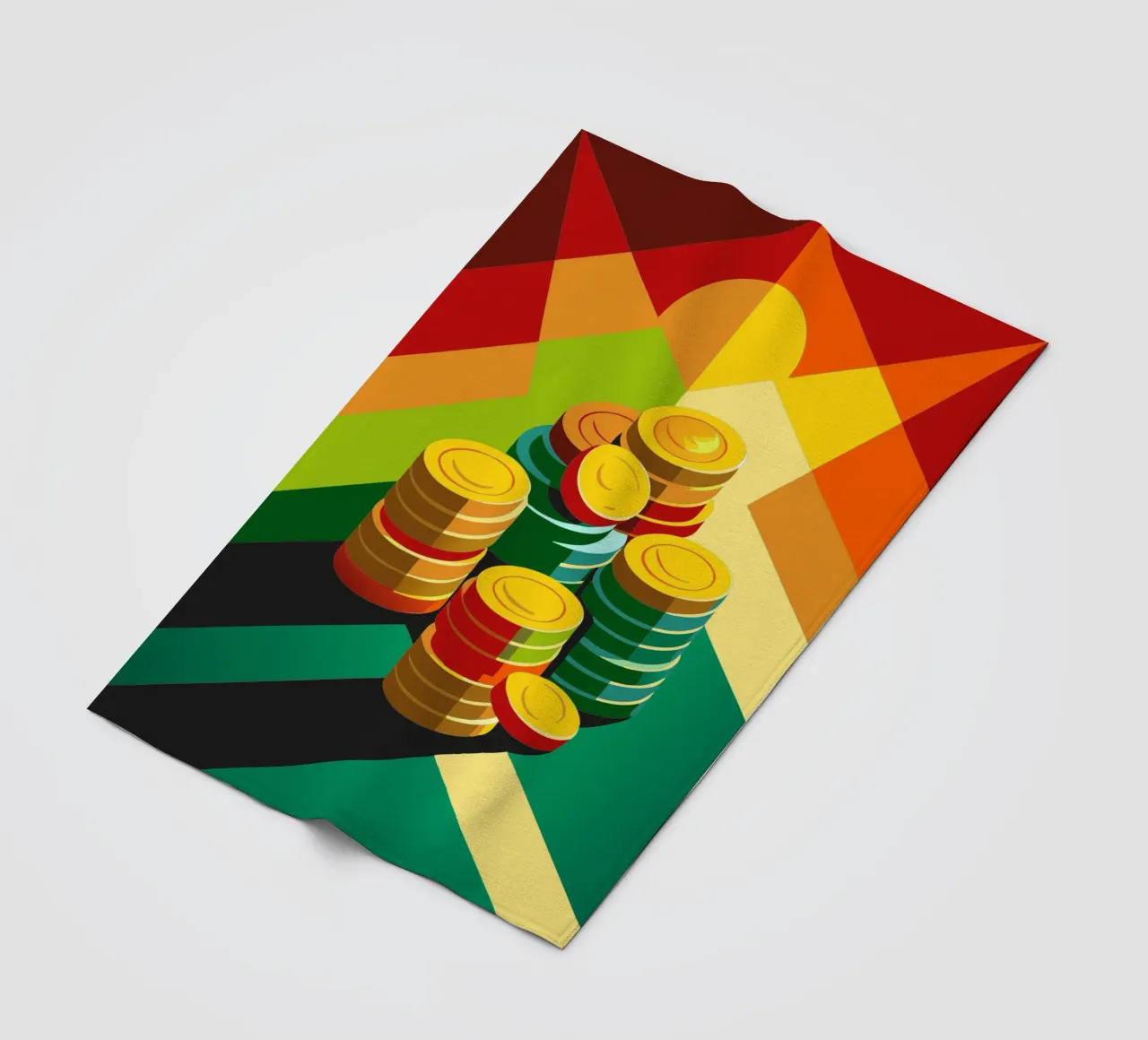coin vector fleece blanket by zaidza