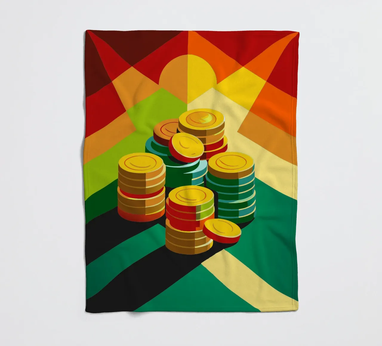 coin vector fleece blanket by zaidza