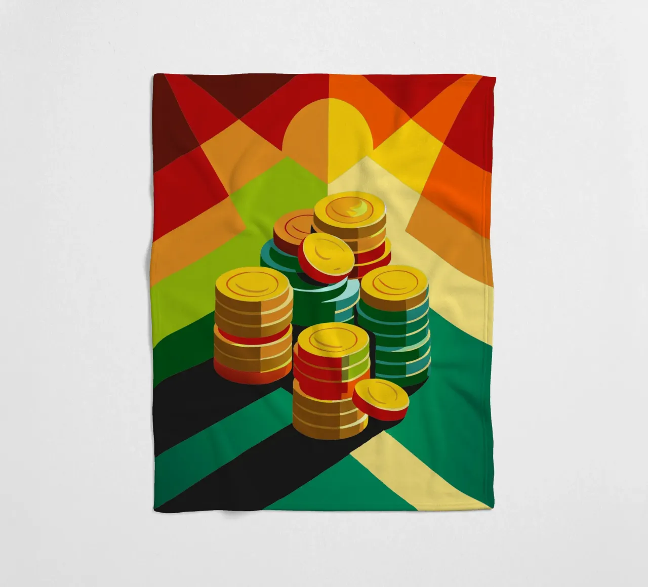 coin vector fleecedeken van zaidza