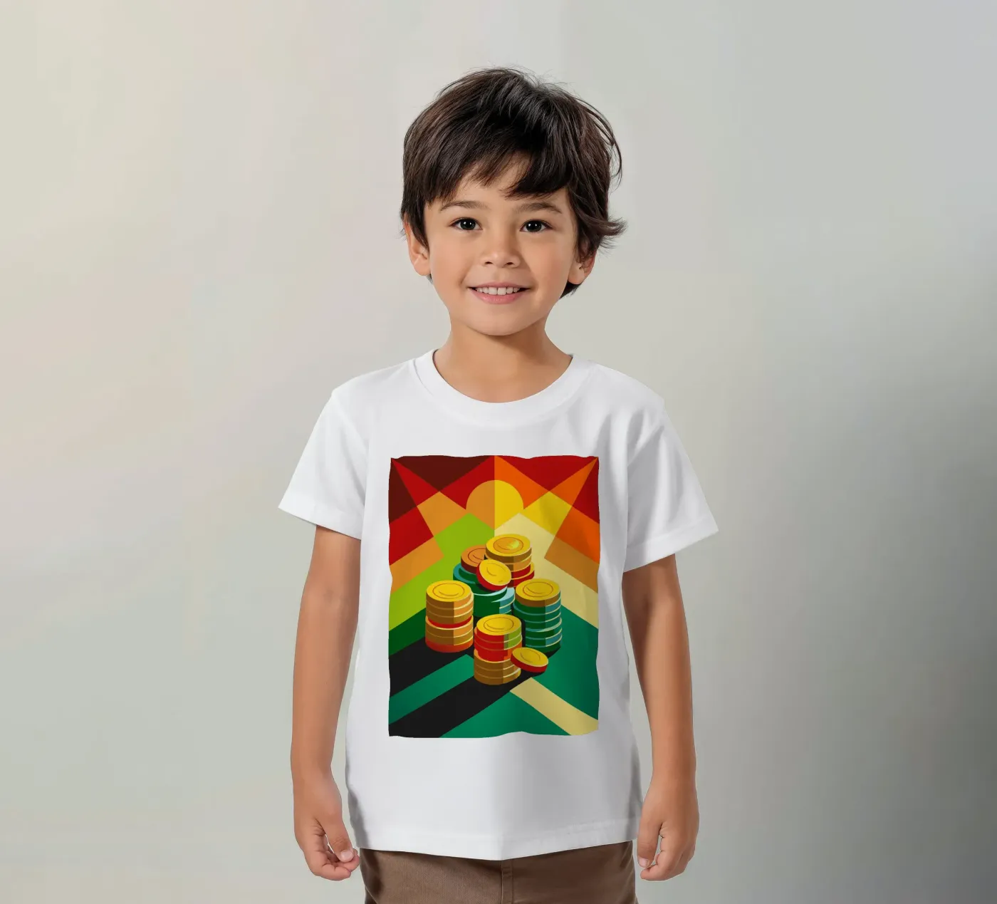 muntvector kinder t-shirt van zaidza