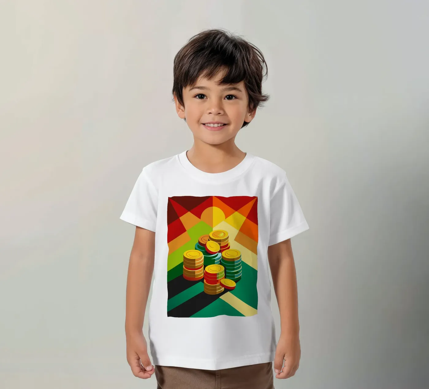 muntvector kinder t-shirt van zaidza