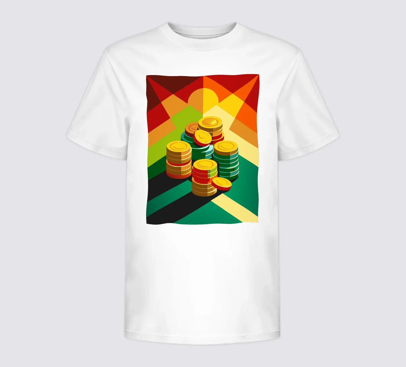 vettore di monete t-shirt bambini da zaidza