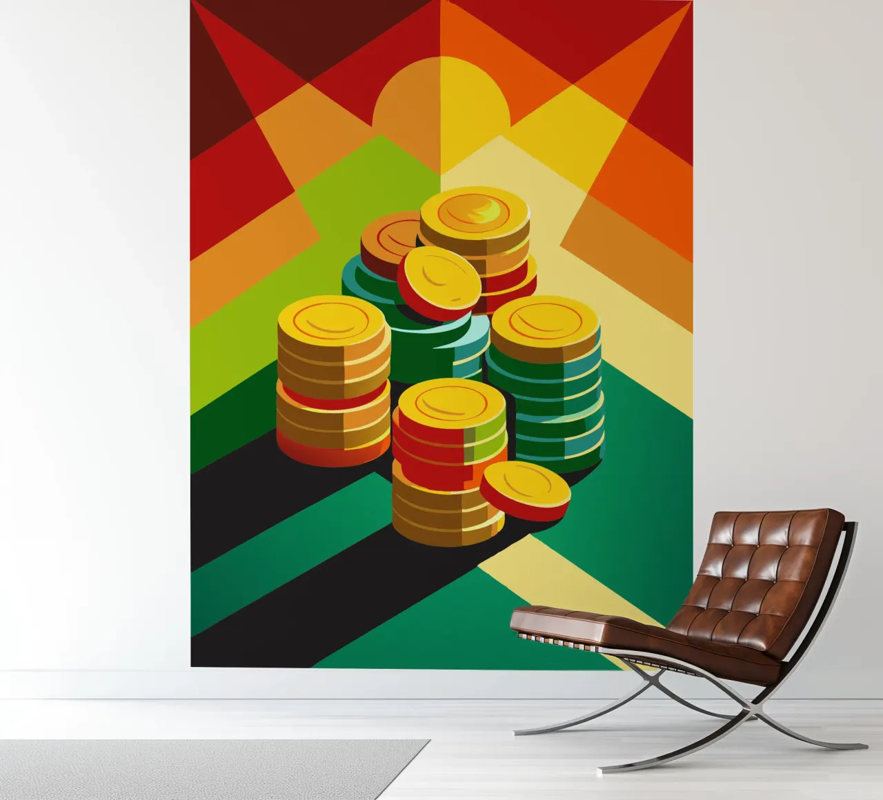 muntvector fotobehang van zaidza