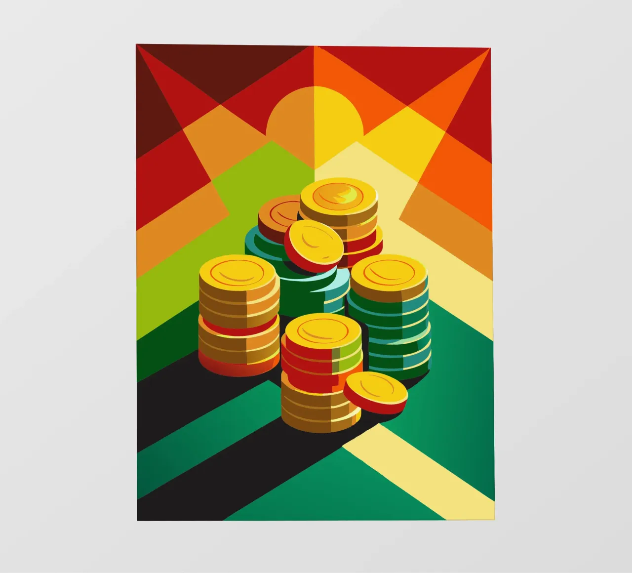 muntvector fotobehang van zaidza