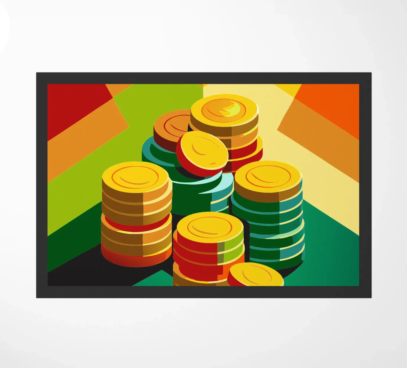 vettore di monete zerbino da zaidza