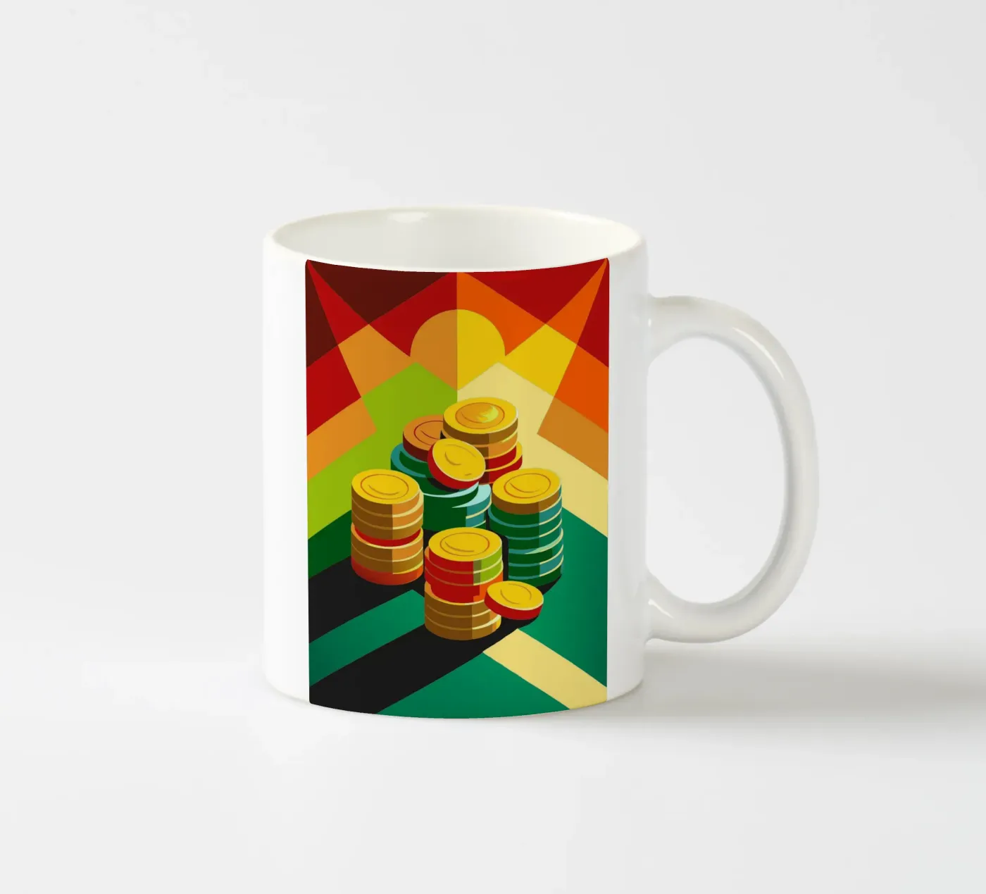 coin vector ceramic mug by zaidza