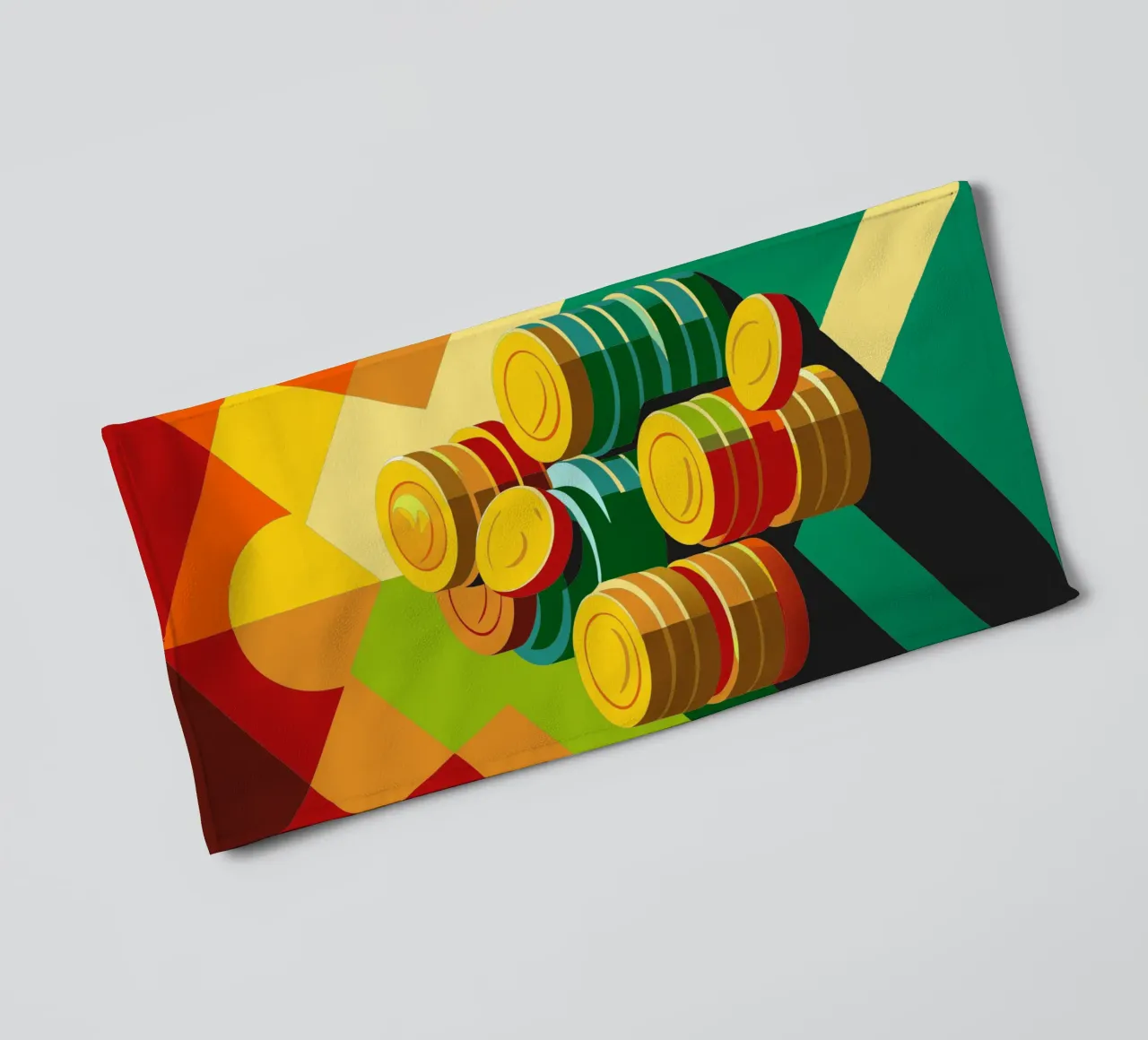 coin vector towel by zaidza
