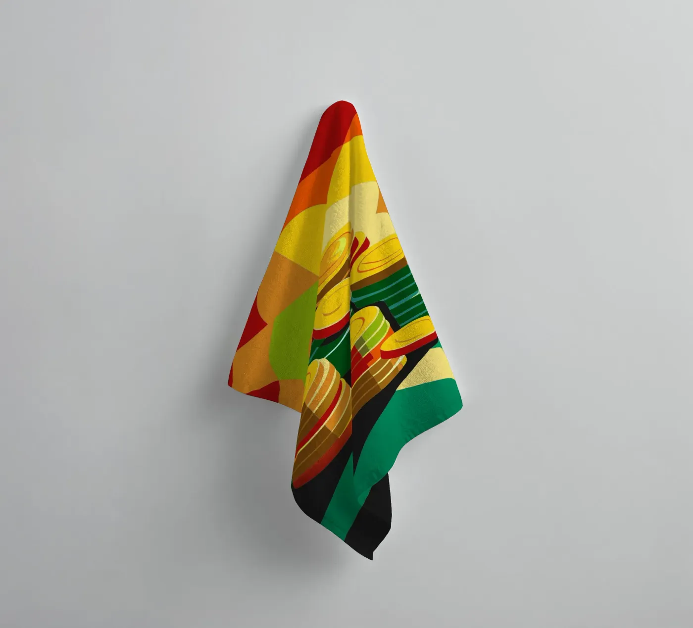 muntvector badhanddoek van zaidza