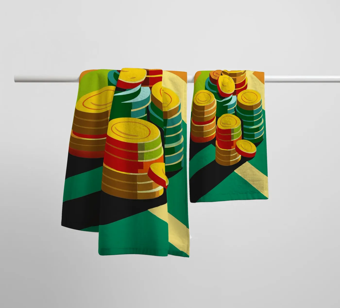 coin vector towel by zaidza