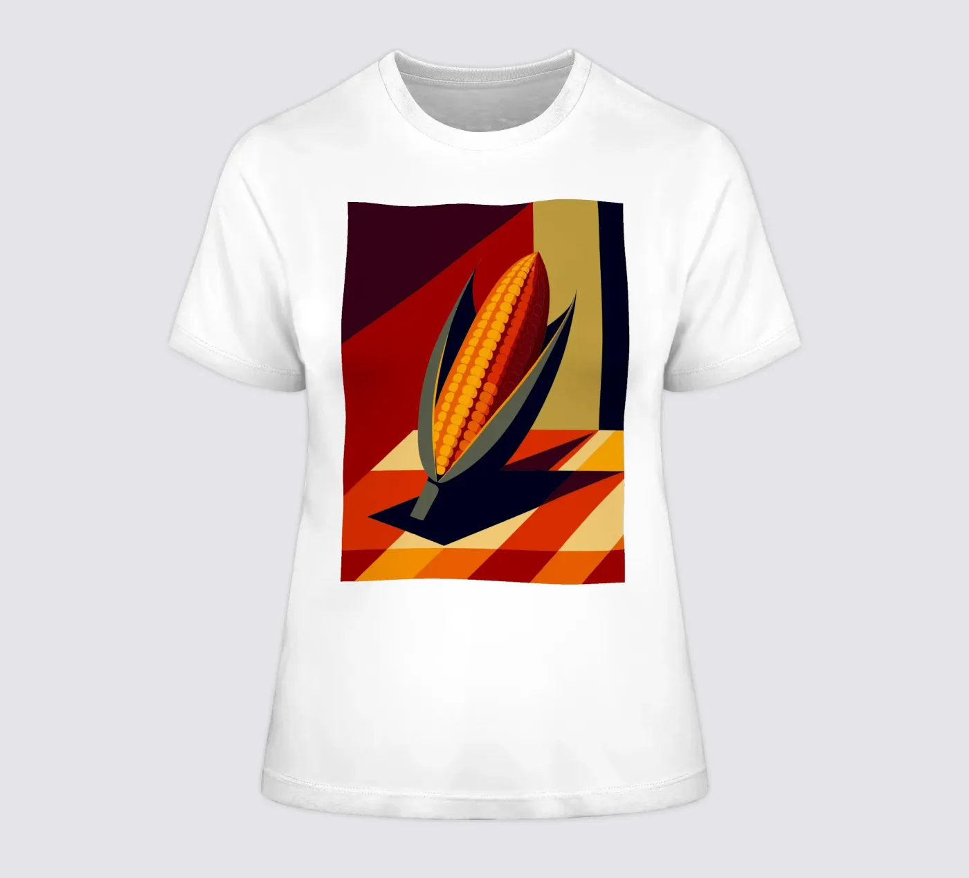 maïsvector dames t-shirt getailleerd van zaidza
