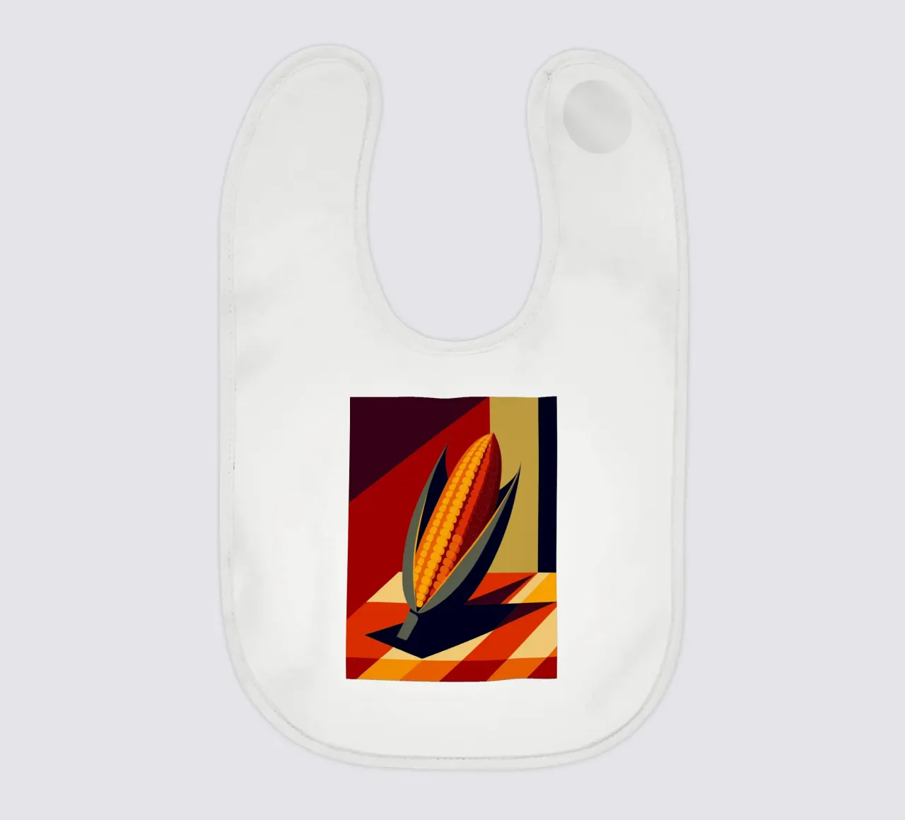corn vector baby bib by zaidza