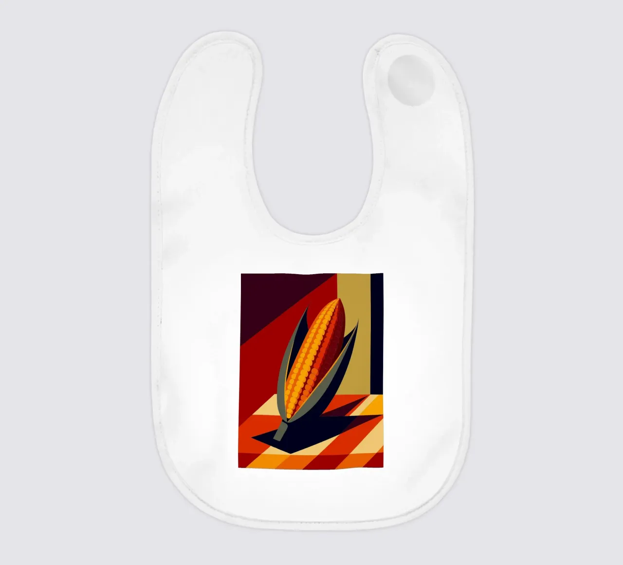 corn vector baby bib by zaidza