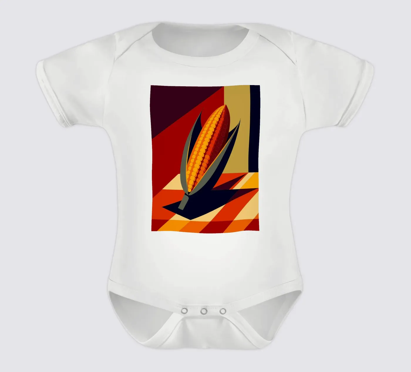 corn vector Kurzarm Babybody von zaidza