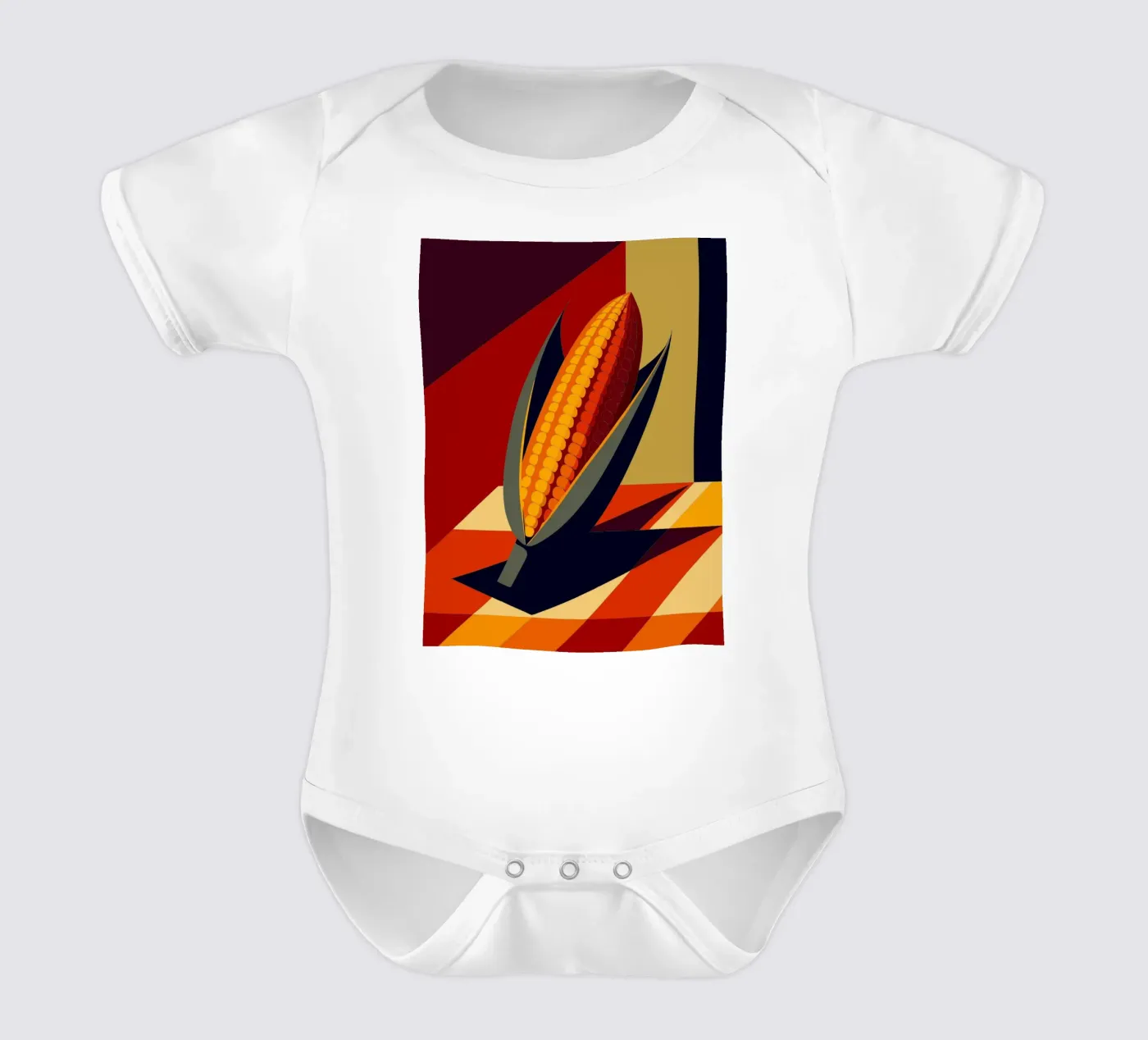 corn vector Kurzarm Babybody von zaidza