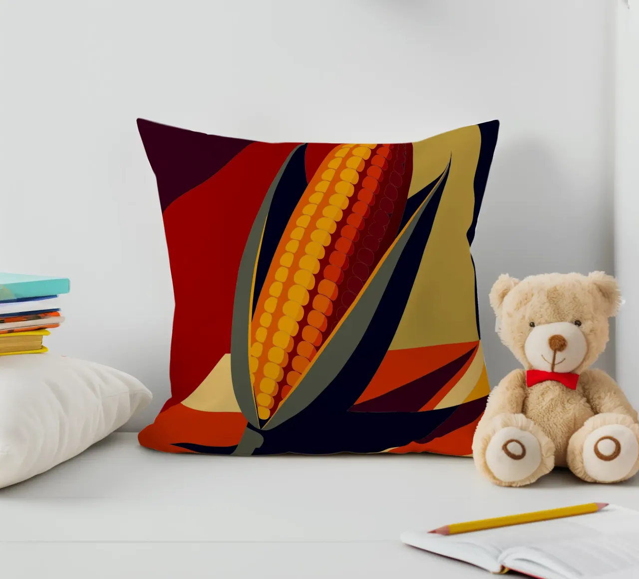 corn vector decorative cushion by zaidza