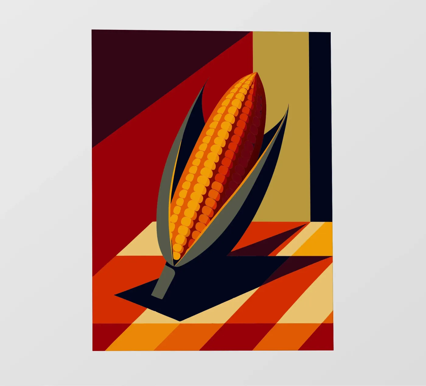 corn vector fotobehang van zaidza