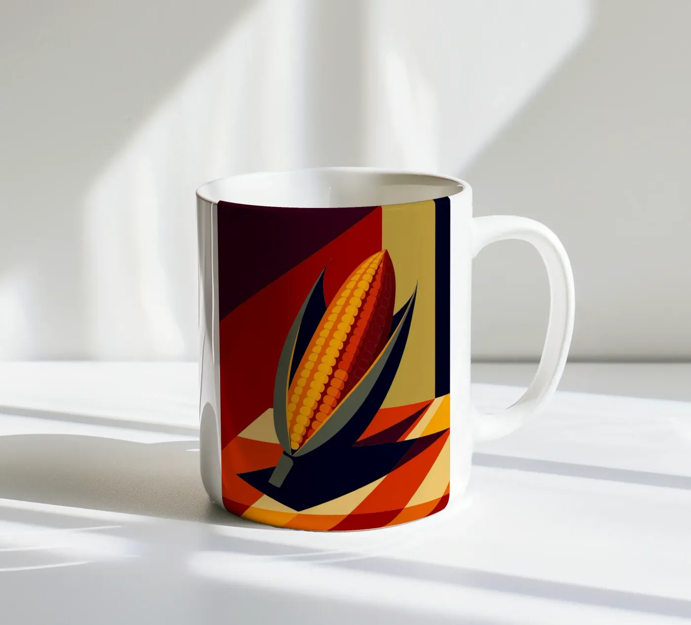 corn vector ceramic mug by zaidza