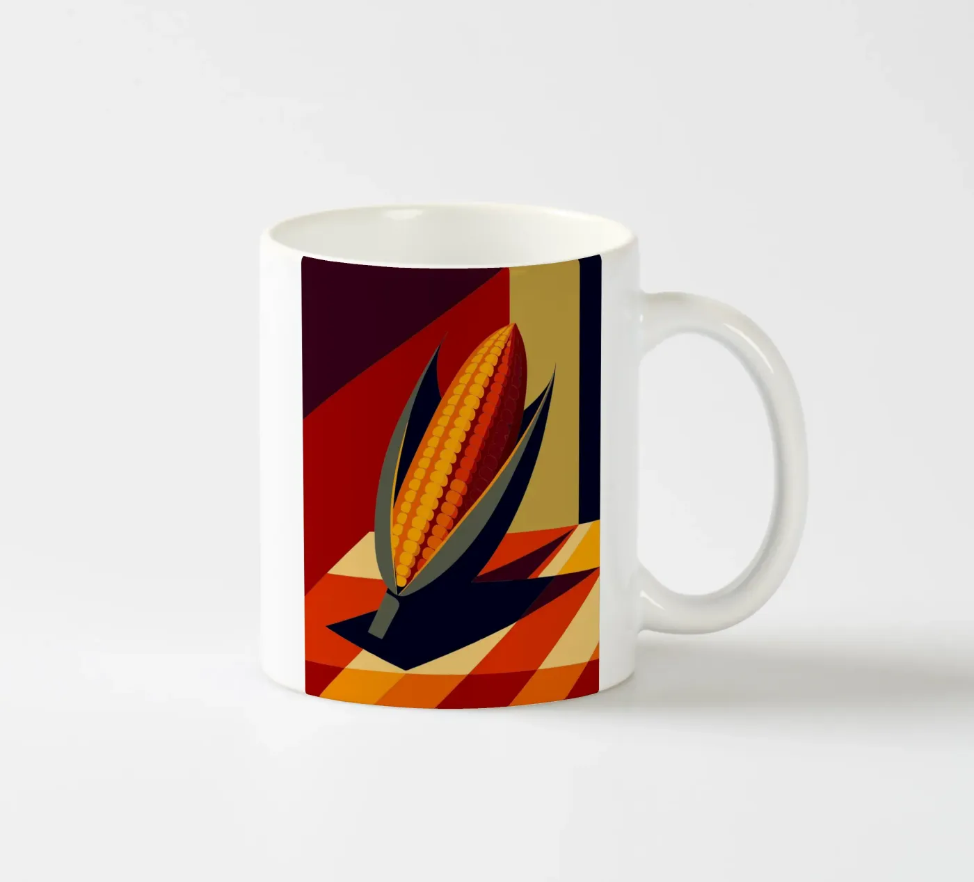 corn vector ceramic mug by zaidza
