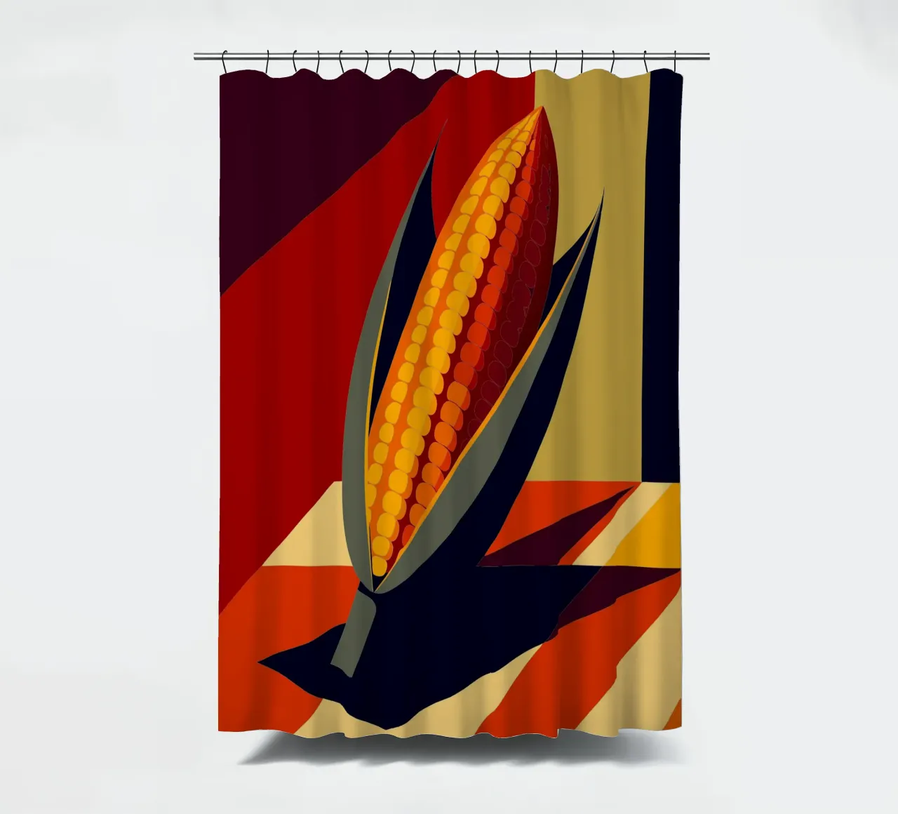 corn vector douchegordijn van zaidza
