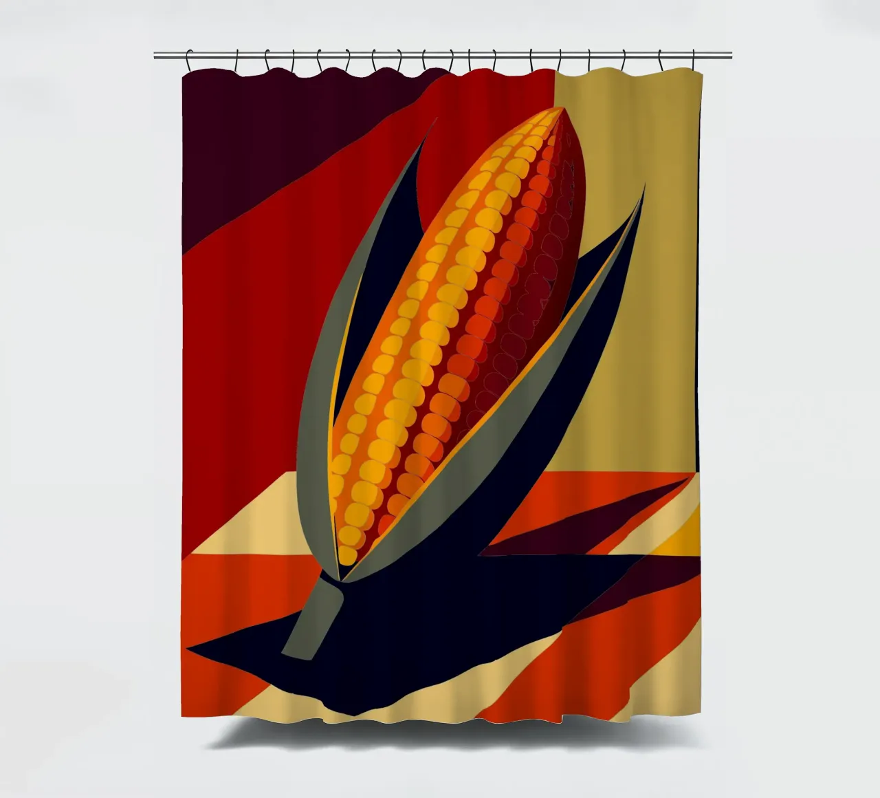 corn vector douchegordijn van zaidza