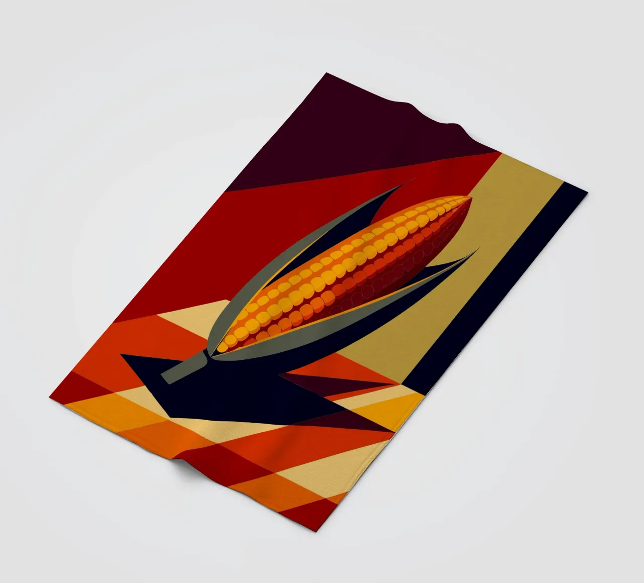 corn vector fleece blanket by zaidza