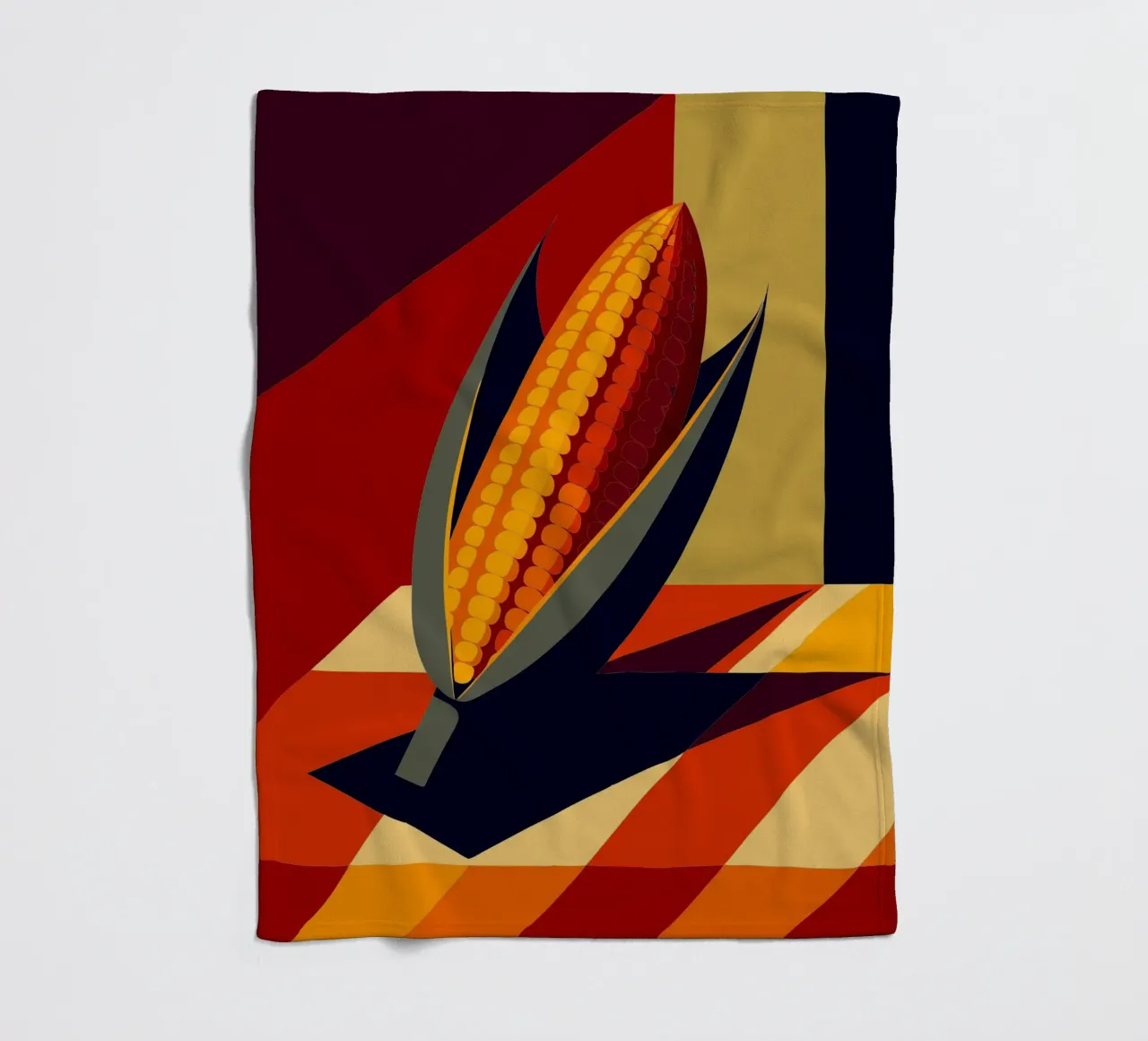 corn vector fleece blanket by zaidza