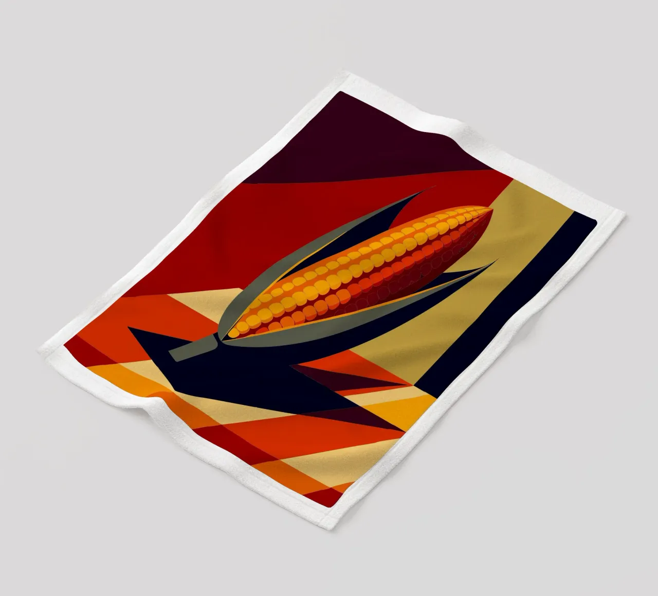 corn vector fleece blanket by zaidza