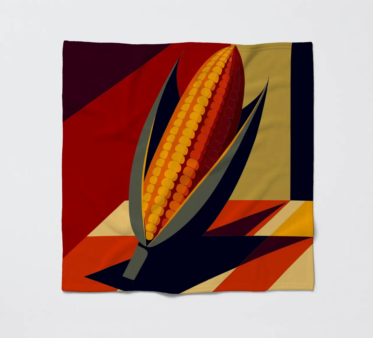 corn vector fleece blanket by zaidza
