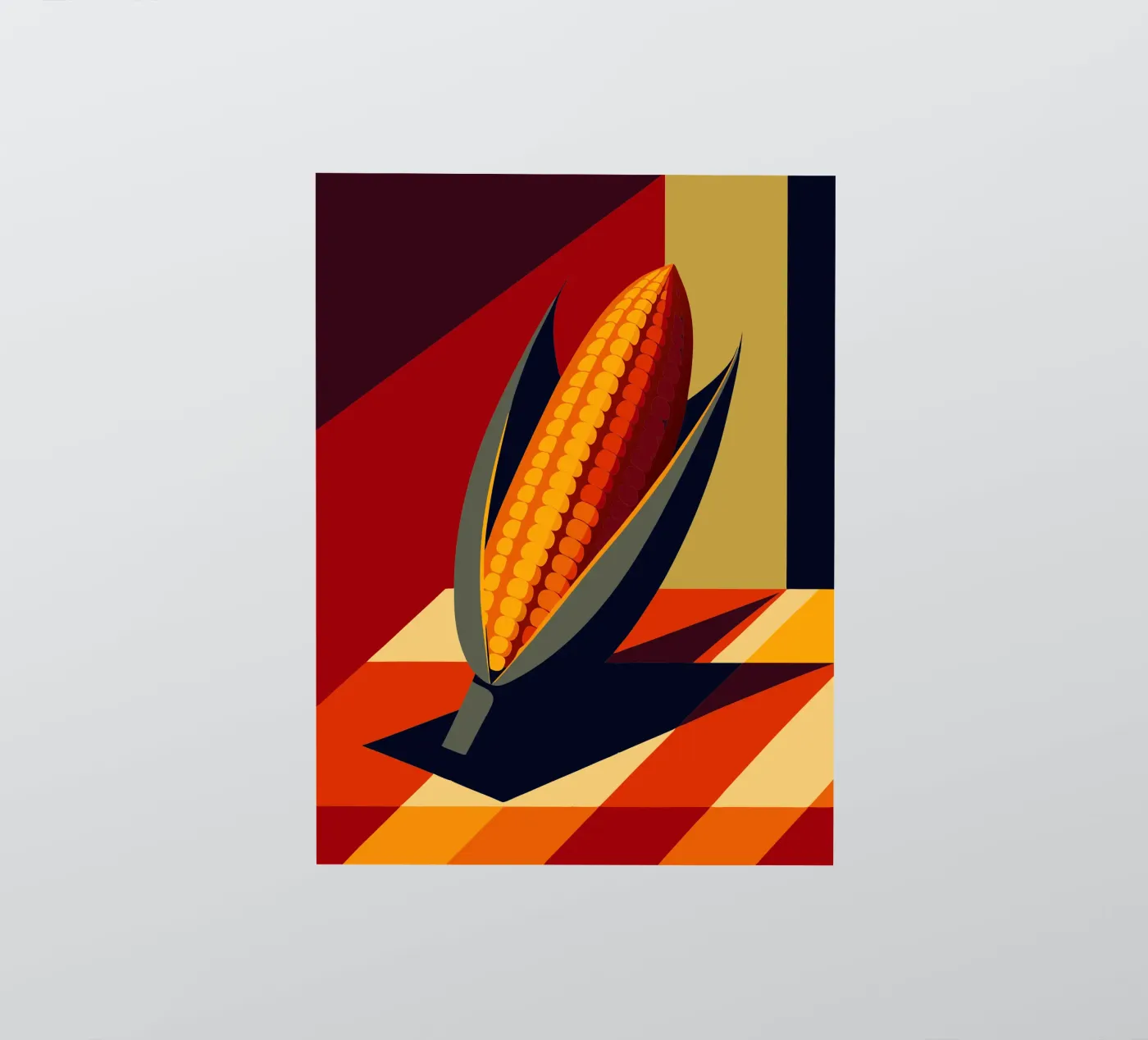 corn vector sticker van zaidza