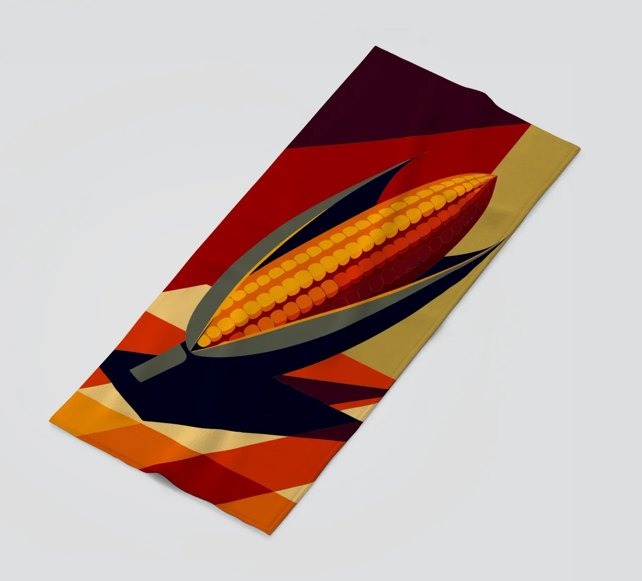 maïsvector strandhanddoek van zaidza