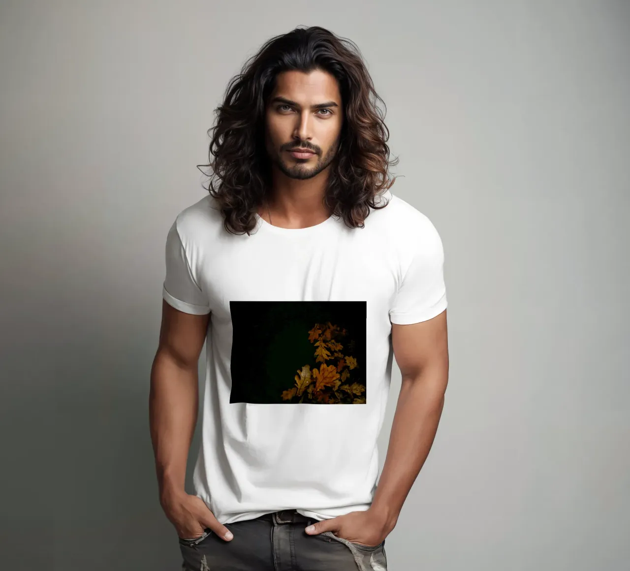 foglie d'autunno foglie di quercia t-shirt da Earthly Visions