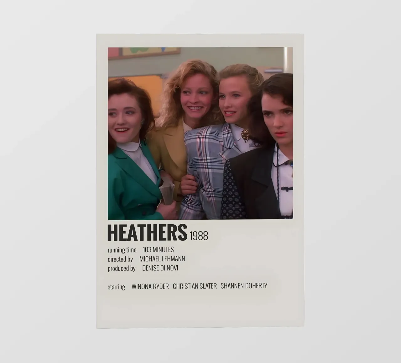 HEATHERS 1988 backlit film by MVFminimalist