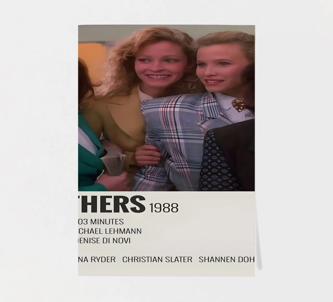 HEATHERS 1988 sticker sheet by MVFminimalist