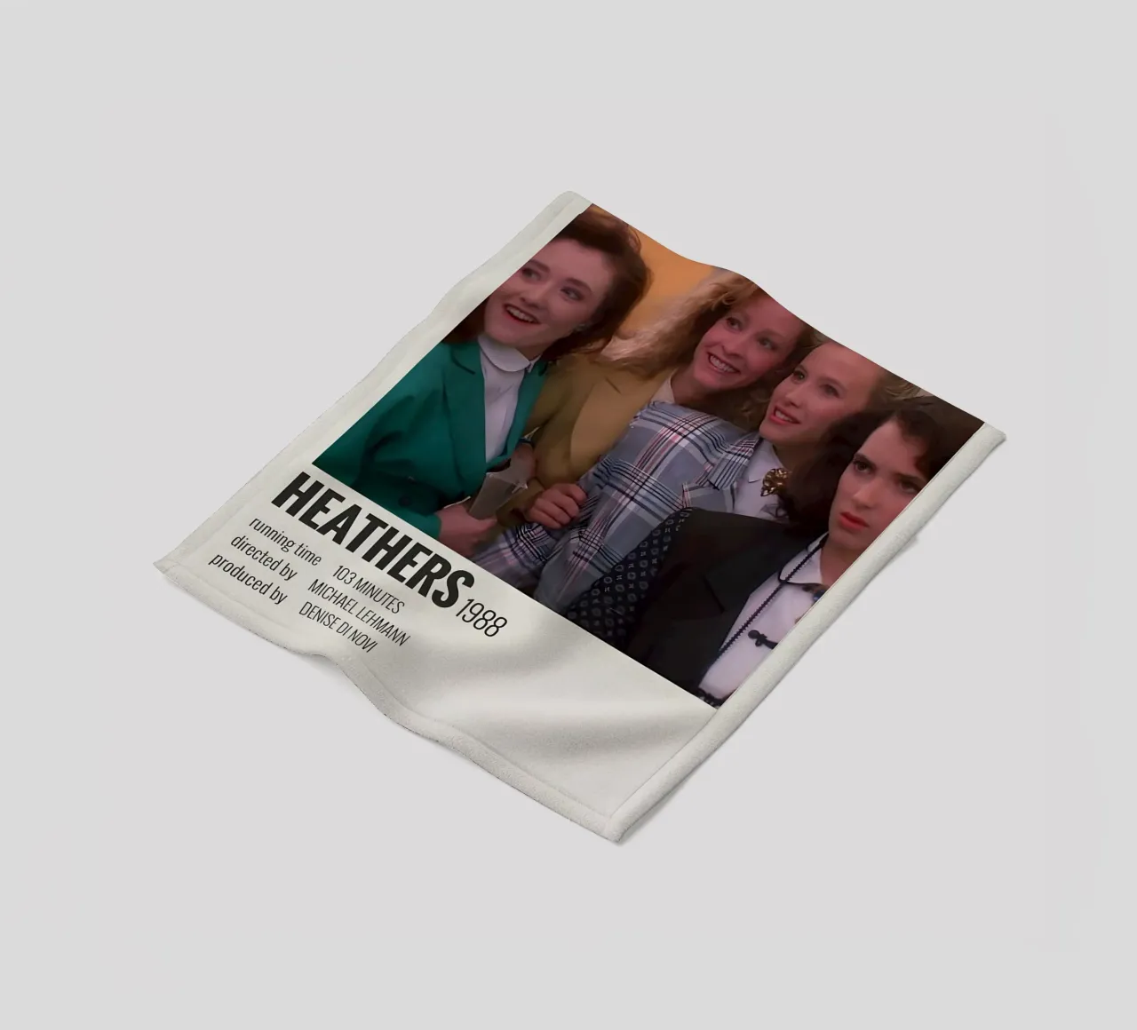 HEATHERS 1988 fleece blanket by MVFminimalist