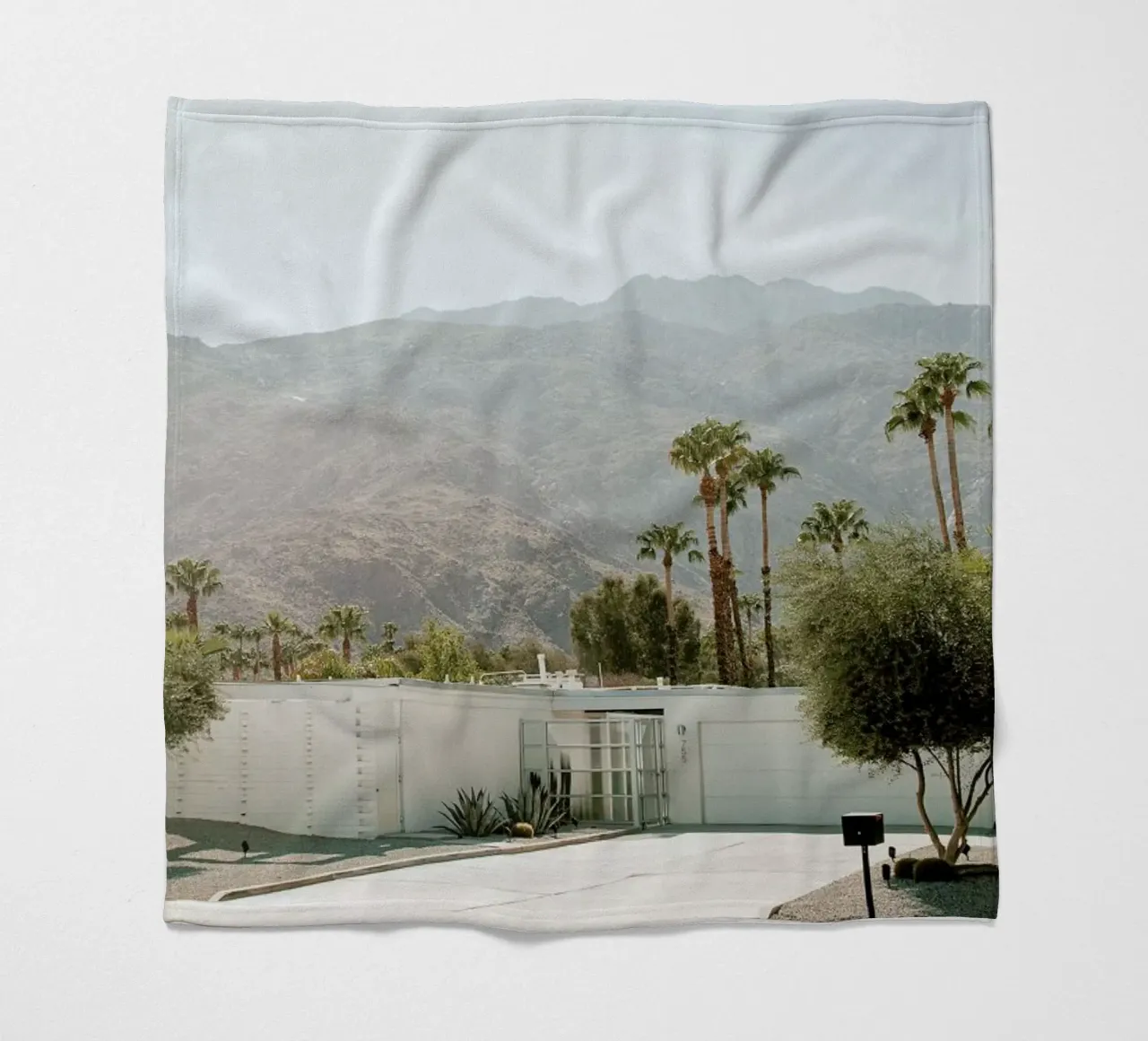 Palm Springs fleece blanket by Chris Abatzis