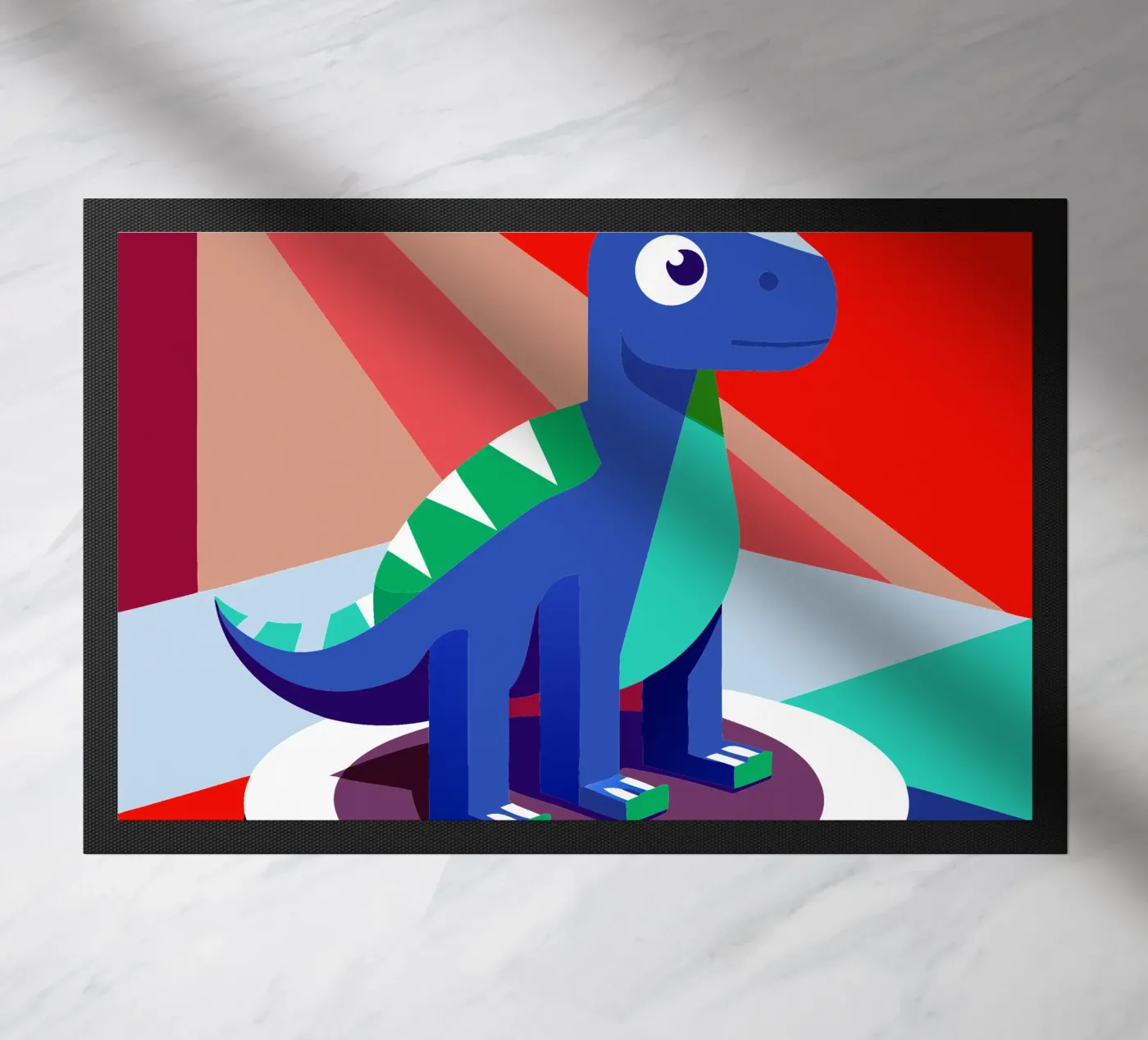 dinosaurus pop vector deurmat van zaidza