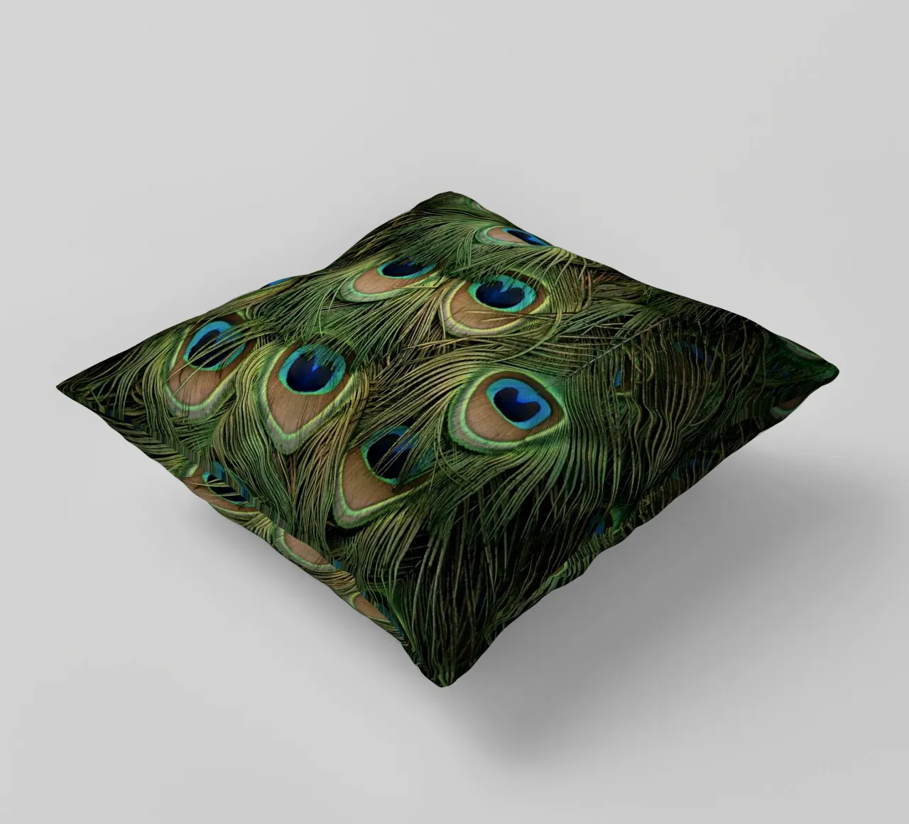 piume di pavone cuscino da Earthly Visions