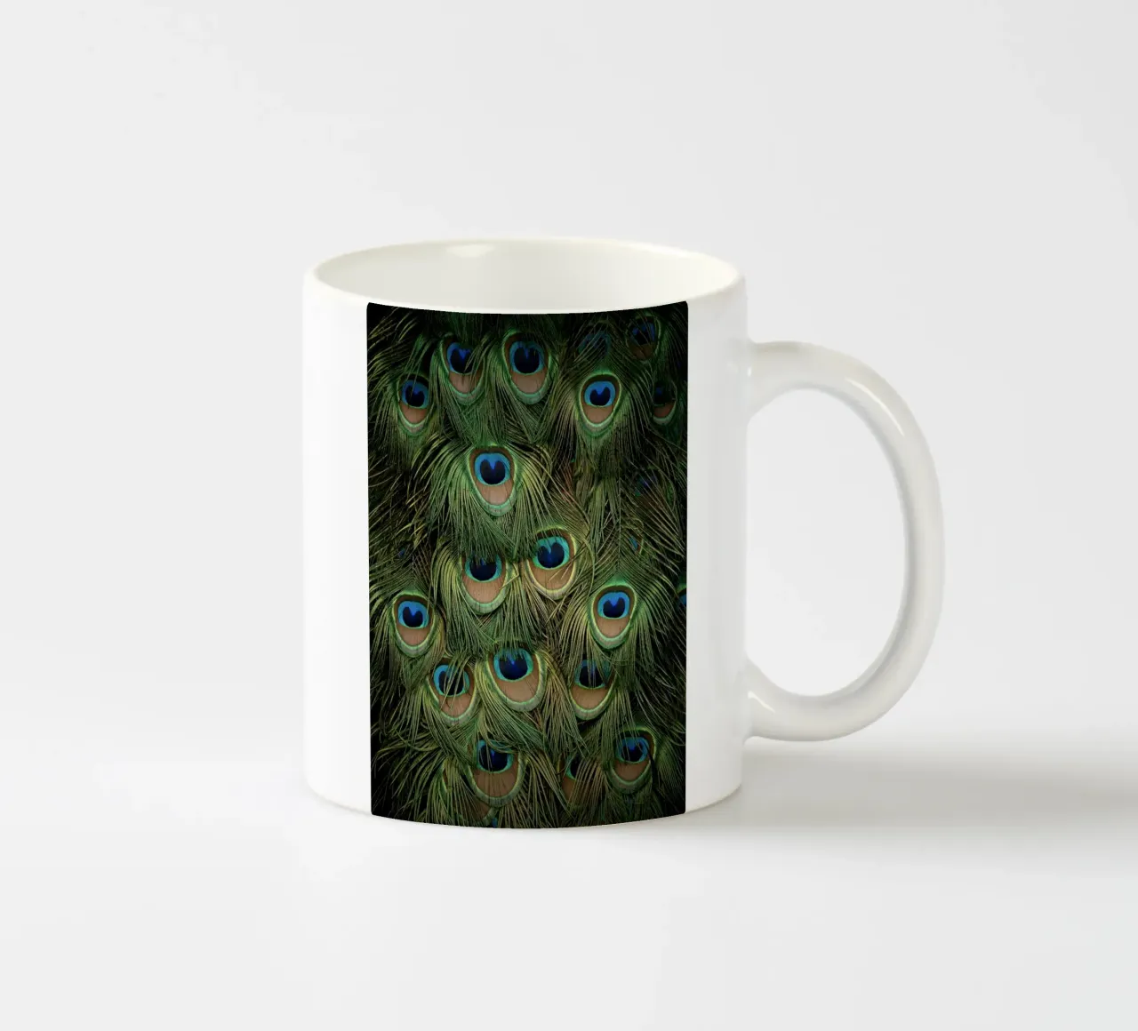 piume di pavone tazza in ceramica da Earthly Visions