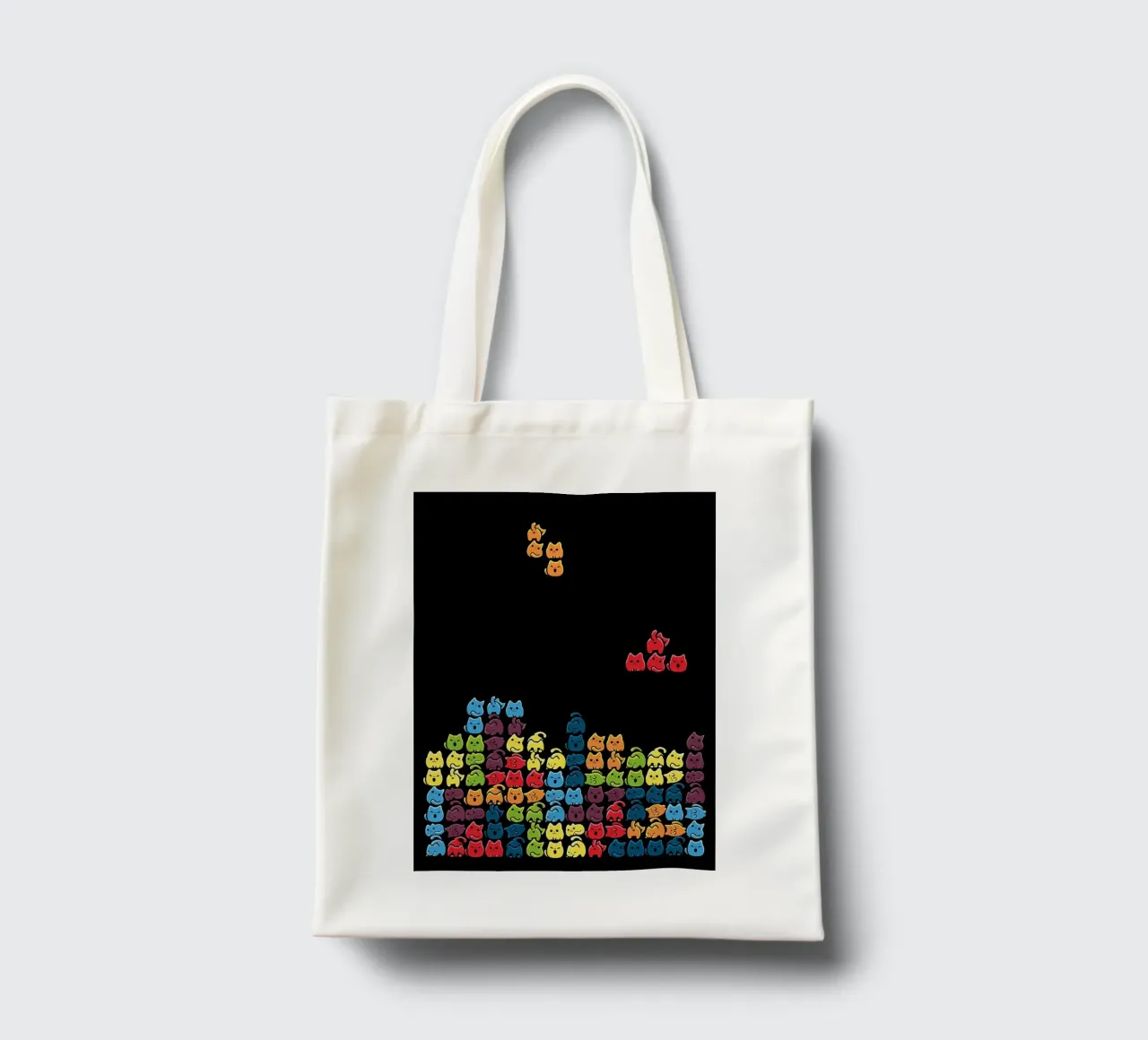 Gatti a tetris borsa in juta da BirdShop