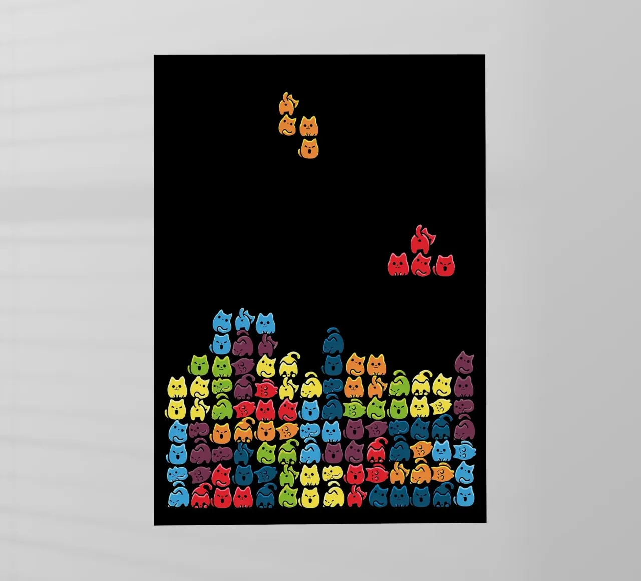 Gatti a tetris pellicola backlit da BirdShop