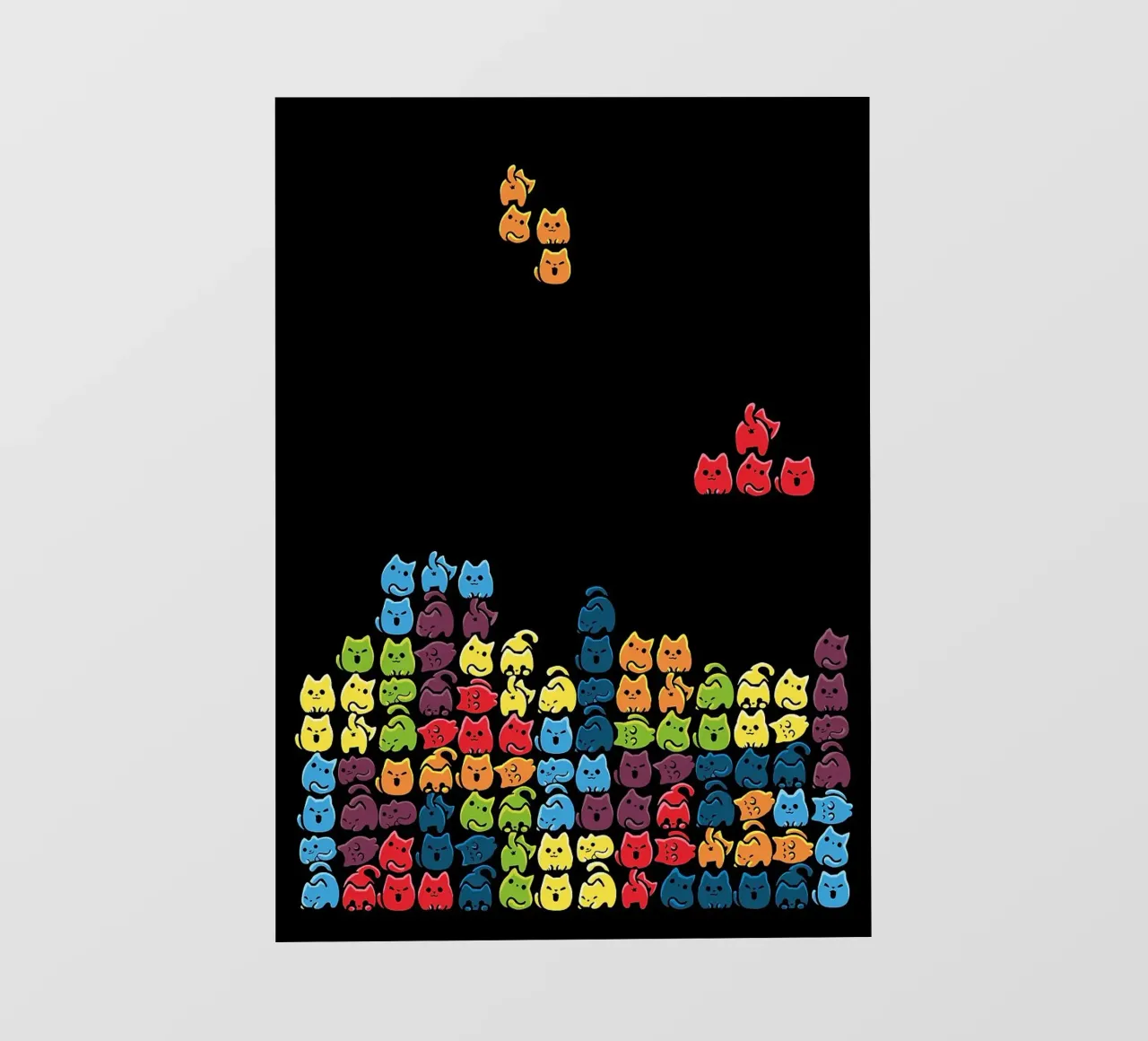 Gatti a tetris pellicola backlit da BirdShop