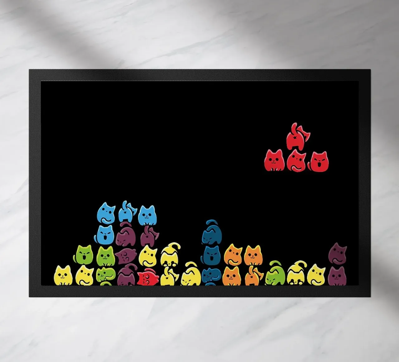 Gatti a tetris zerbino da BirdShop