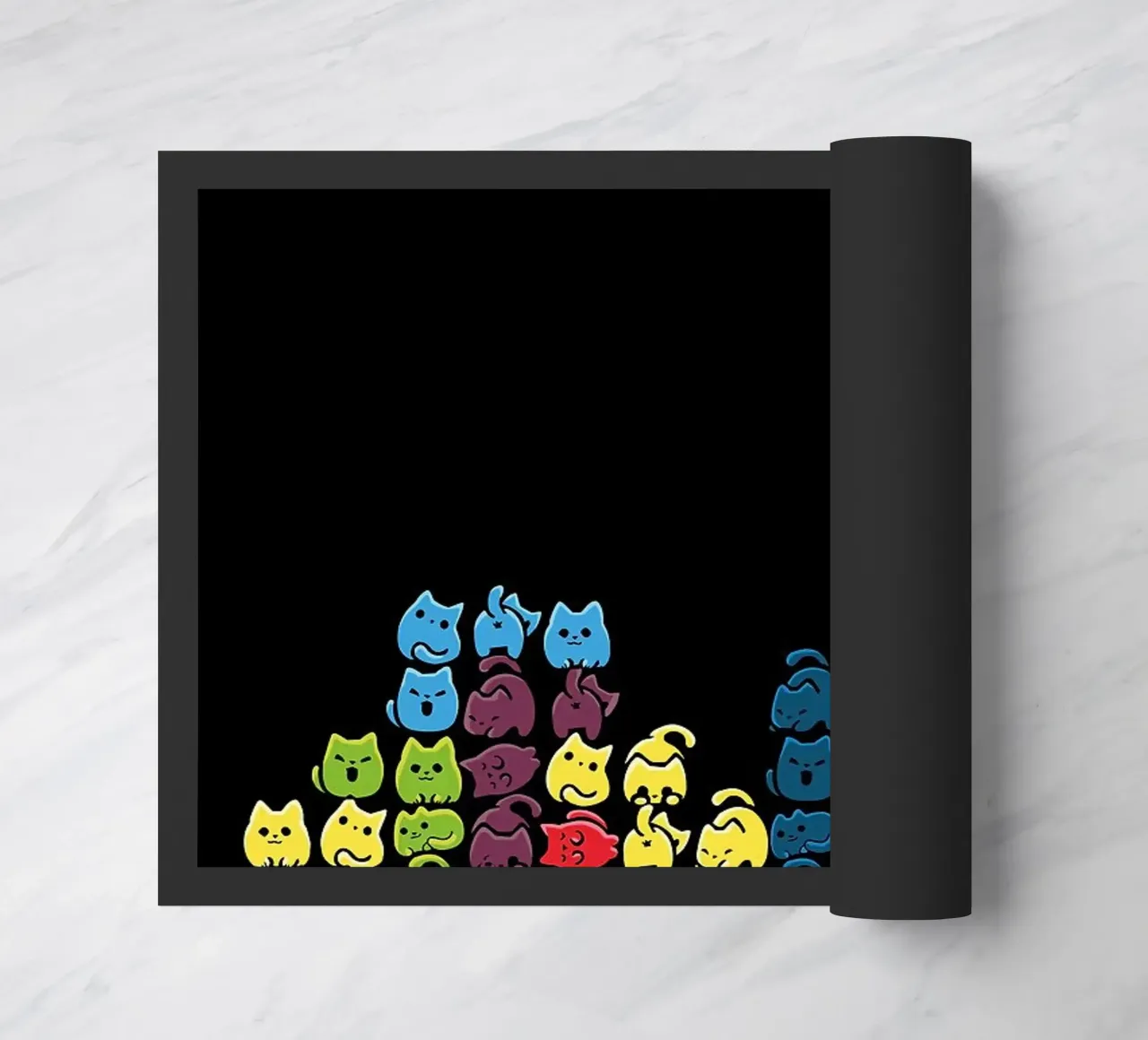 Gatti a tetris zerbino da BirdShop