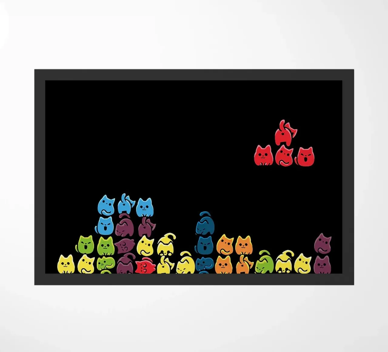 Gatti a tetris zerbino da BirdShop