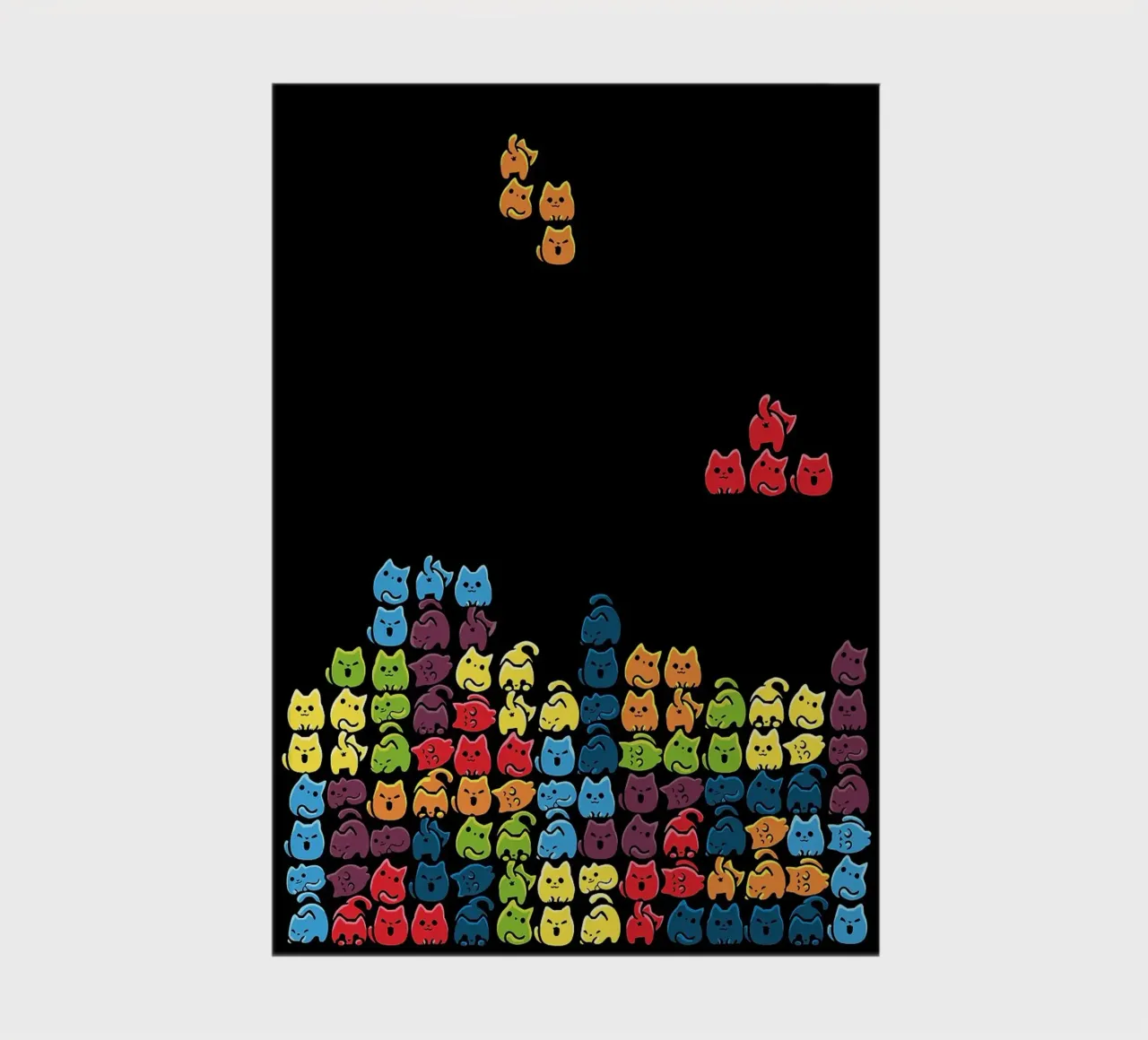 Gatti a tetris diario da BirdShop