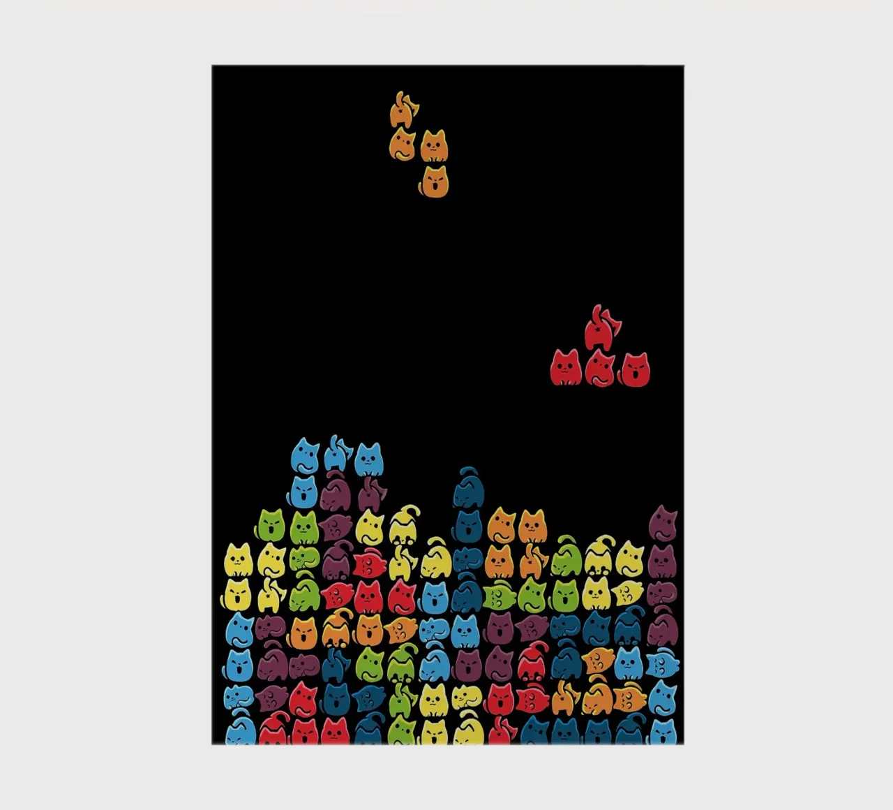 Gatti a tetris diario da BirdShop