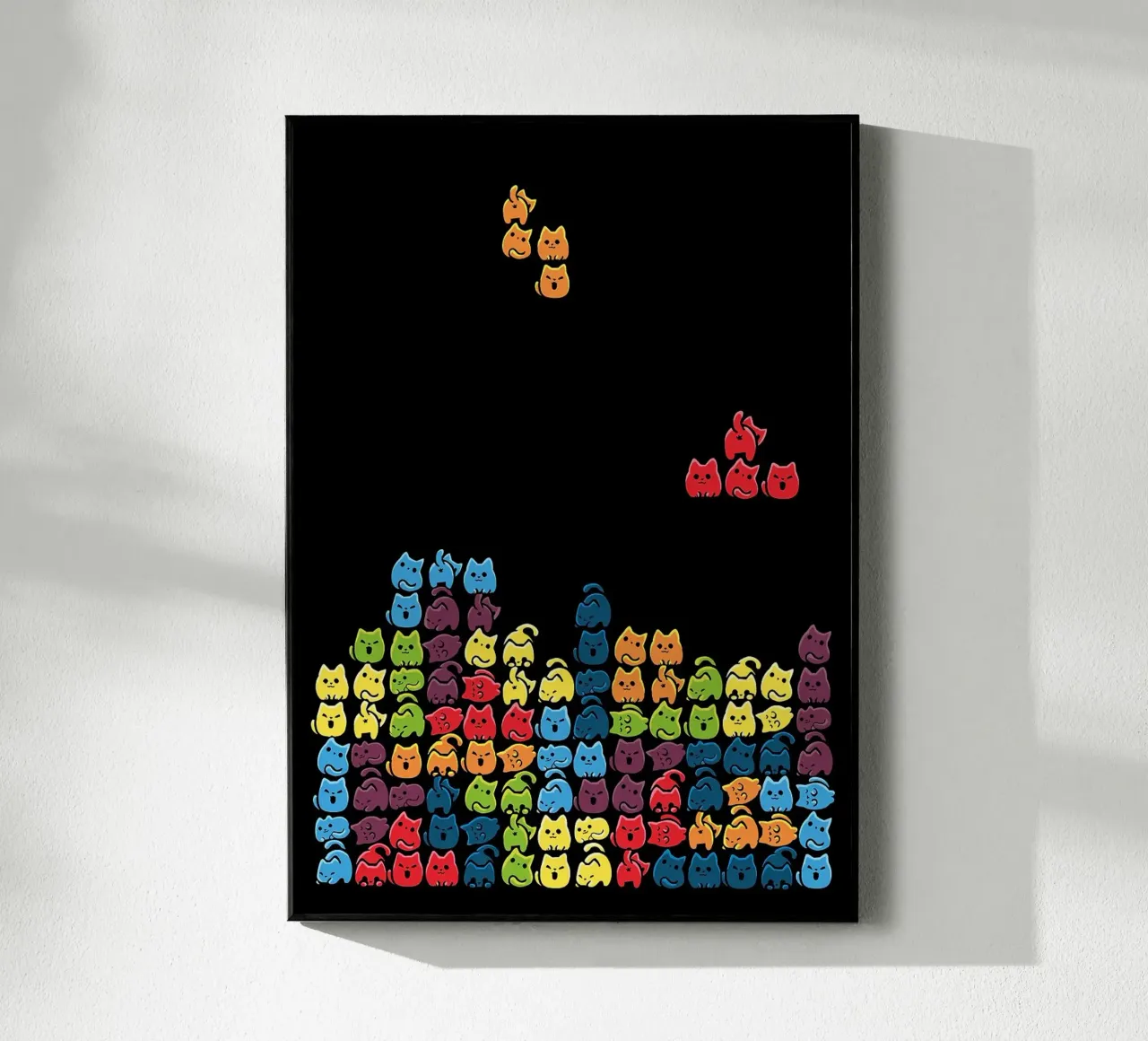 Gatti a tetris plexiglass con Cornice Artbox da BirdShop