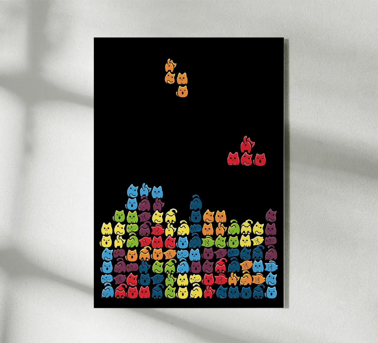 Gatti a tetris plexiglass con Cornice Artbox da BirdShop